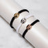 Cowrie Shell White Macrame Bracelet | .925 Sterling Silver